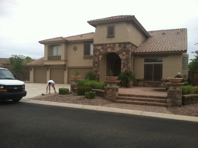 A home in Phoenix with freshly painted exterior